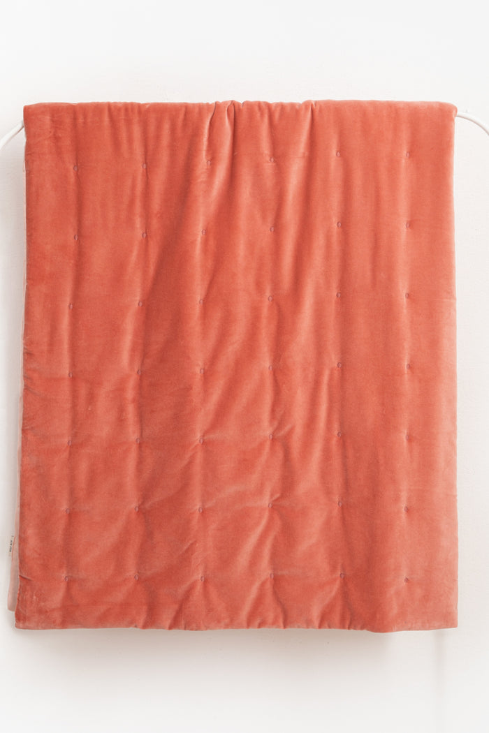 Sissy-Boy Roze velvet padded sprei