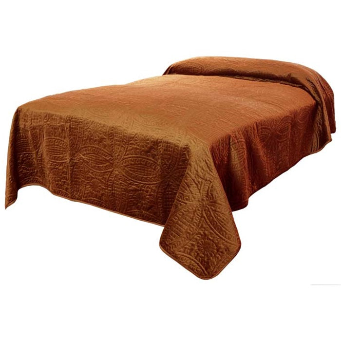D- Unique Living - Bedsprei Veronica 240x280cm leather brown