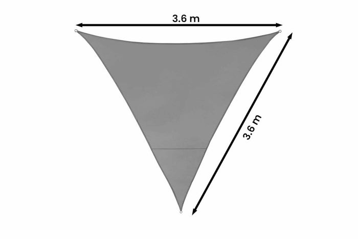 Feel Furniture - Schaduwdoek - Zonwering - Driehoek - 3.6 m - Donkerg…