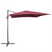 Beliani - MONZA - Zweefparasol - Rood - Polyester