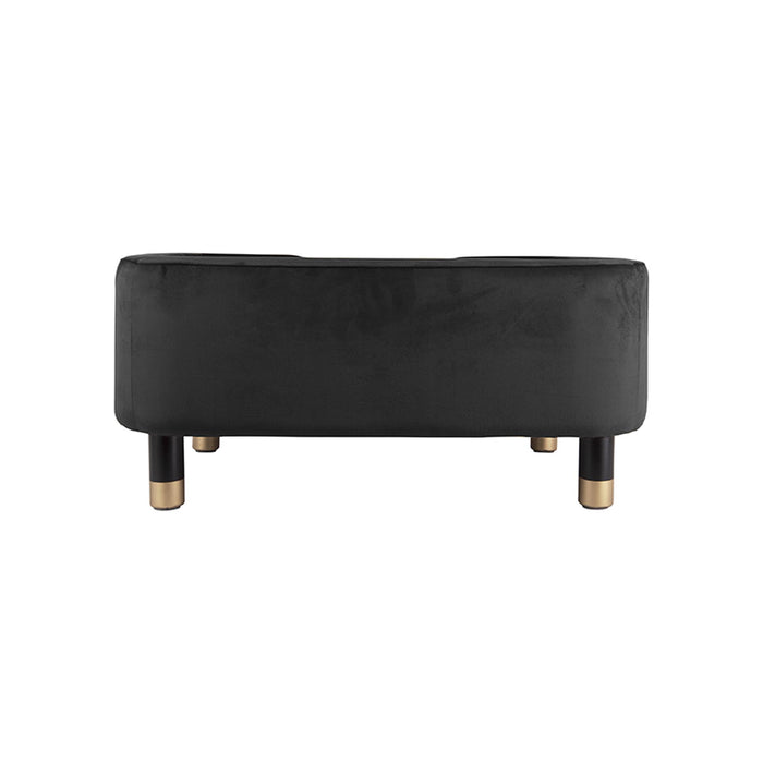 Leitmotiv - Hondenmand Royal - Velvet Zwart - 74x38,5x31cm