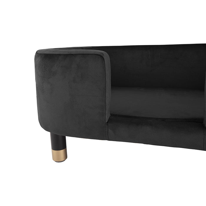 Leitmotiv - Hondenmand Royal - Velvet Zwart - 74x38,5x31cm