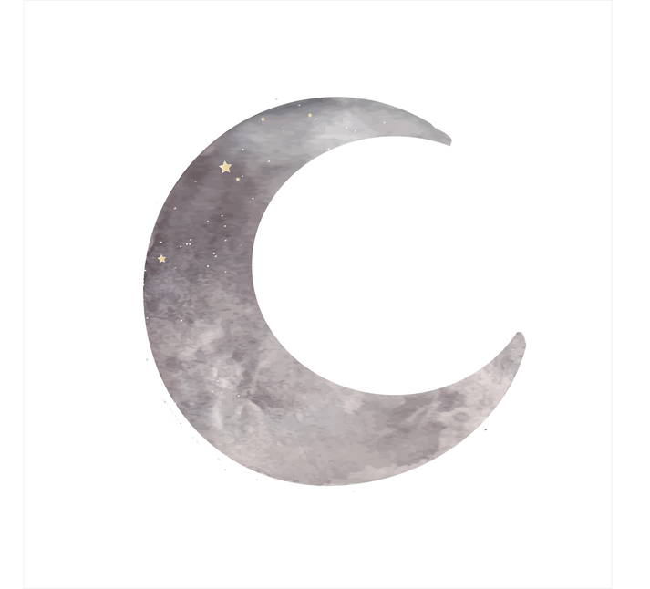 Grote maan muursticker