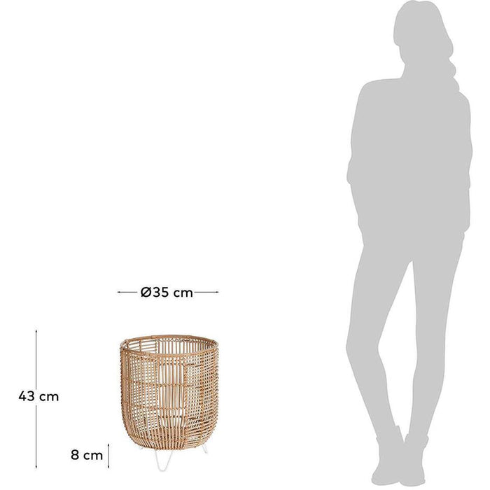 Kave Home - Cecira natuurvezelpot Ø 35 cm