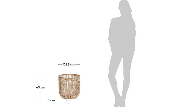 Kave Home - Cecira natuurvezelpot Ø 35 cm