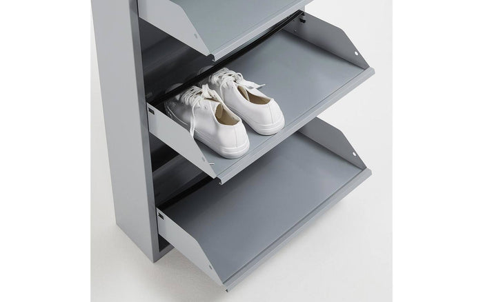 Kave Home - Schoenenrek Ode 50 x 168,5 cm 5 deuren grijs