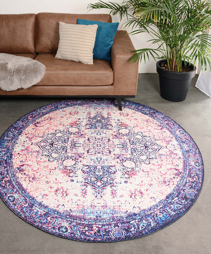 Heritaged Rond vintage vloerkleed - Fade No.2 multi - 190 cm