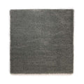 Tapeso Vierkant hoogpolig vloerkleed - Cozy Shaggy - grijs - 200x200