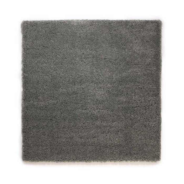 Tapeso Vierkant hoogpolig vloerkleed - Cozy Shaggy - grijs - 200x200