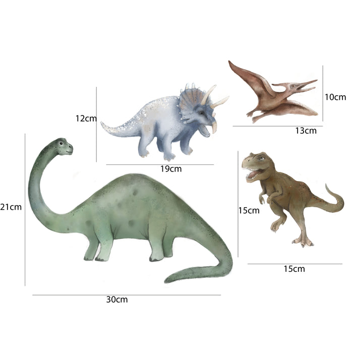 LM Baby Art dinosaurus muursticker set | 4 Dino muurstickers