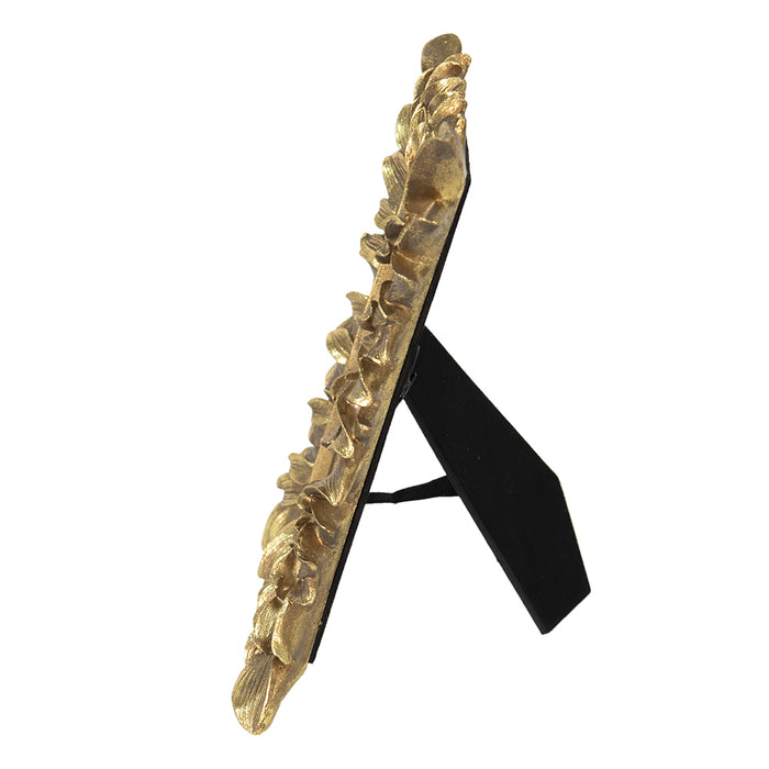 Clayre & Eef Fotolijst  10x15 cm Goudkleurig Kunststof Rechthoek