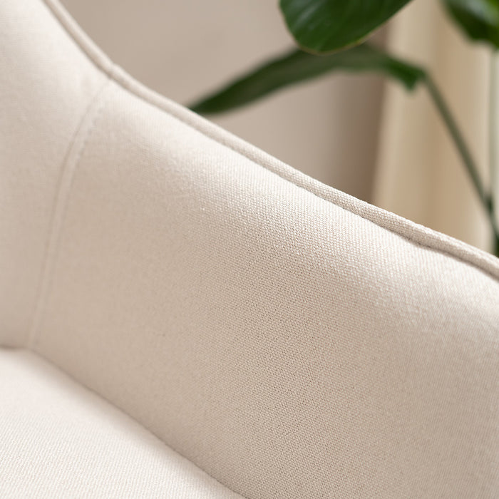 Bronx71 Scandinavische barkruk Andor gerecyclede stof off white 65-78