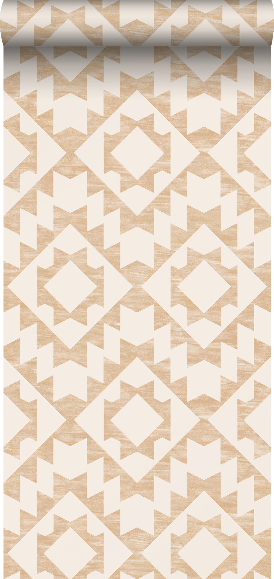 ESTAhome behang Marrakech aztec tapijt beige - 53 cm x 10,05 m - 13955