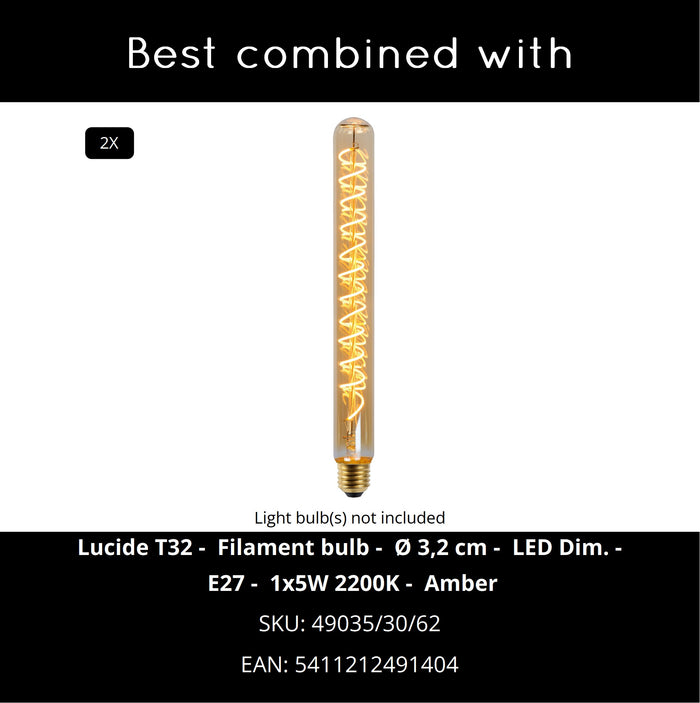 Lucide CALIXT Hanglamp - Zwart
