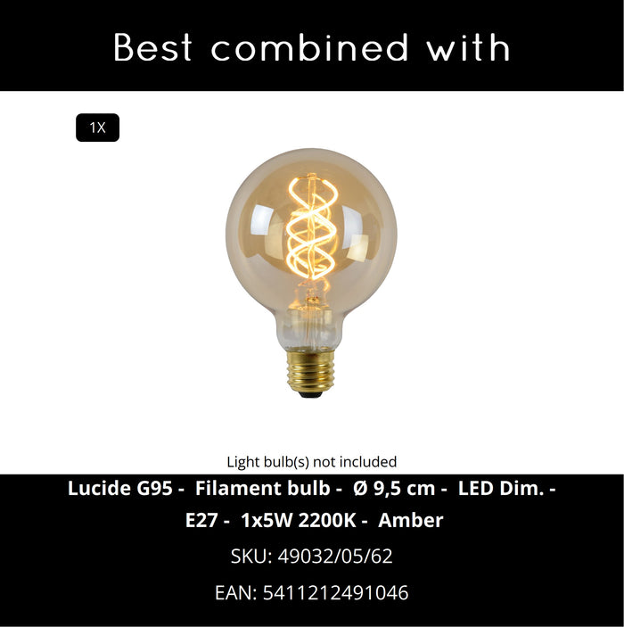 Lucide DANZA Hanglamp - Mat Goud | Messing