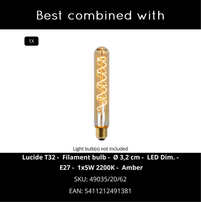 Lucide MESH Hanglamp - Mat Goud | Messing