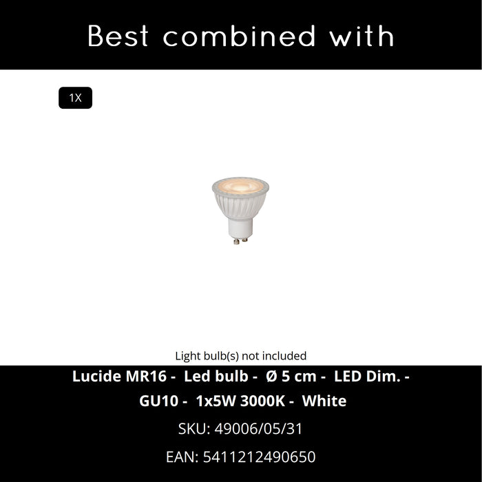 Lucide GIPSY Hanglamp - Wit