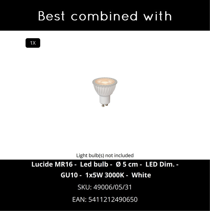 Lucide GIPSY Hanglamp - Wit