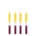Mica Decorations Dip-dye Dinerkaars - Set van 4 - H25 cm - Geel