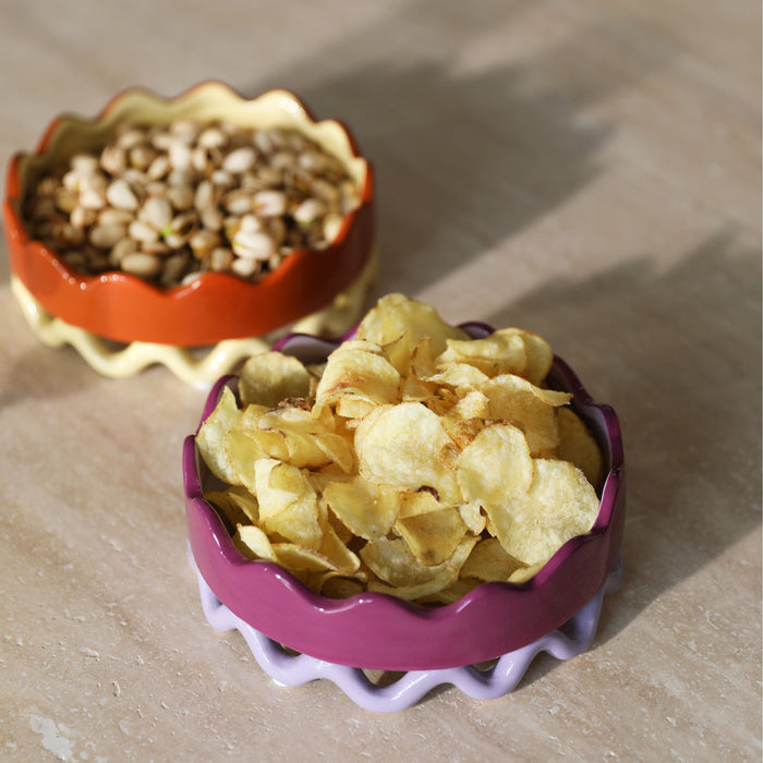 &k amsterdam Sway Schaal Ø 18 cm - Paars