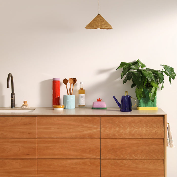 &k amsterdam Flake Voorraadpot - Rood