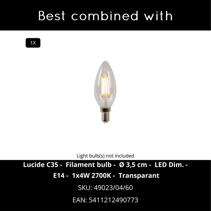 Lucide FLORES Tafellamp - Wit