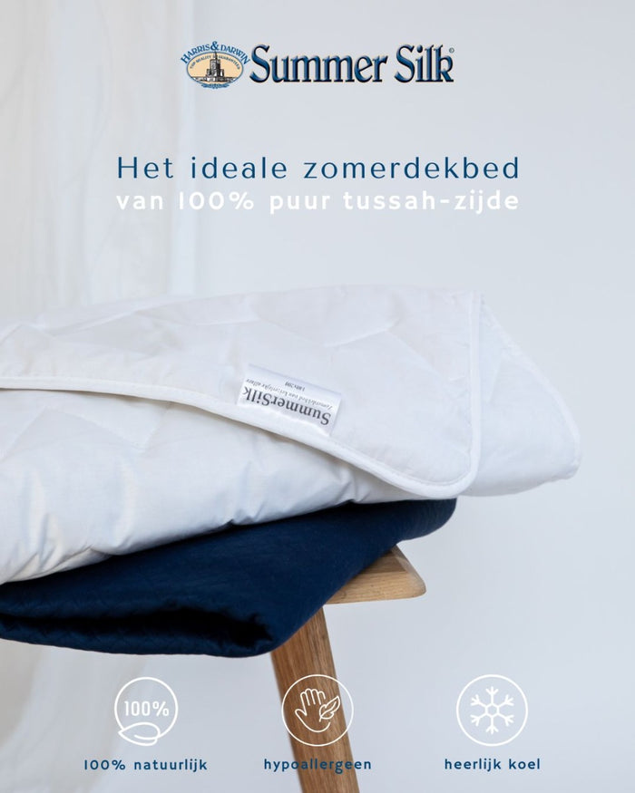 H&D Summer Silk Koel natuur zijde Zomer dekbed 200x200cm