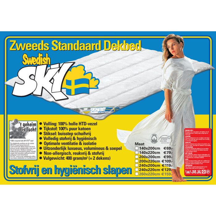 Swedish Sky - Non-Allergisch  All-Year Dekbed - 200x200cm