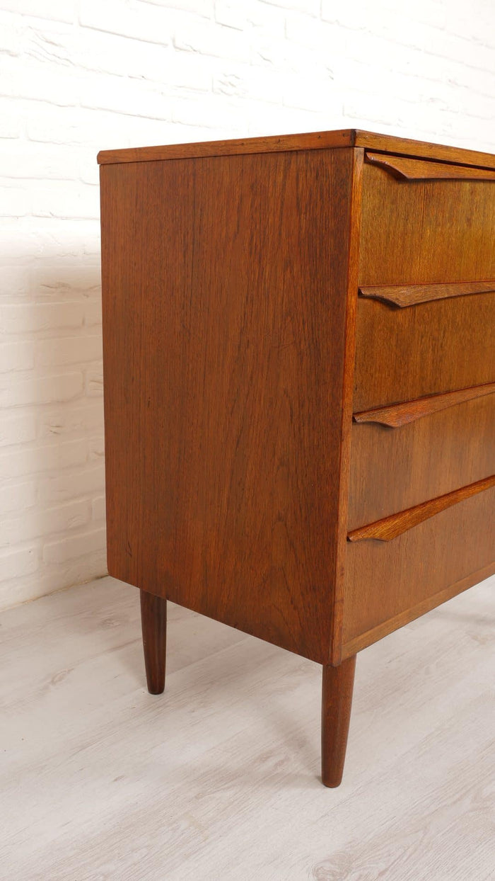 Reliving Ladekast Deens Design Vintage Teak 4 Lades