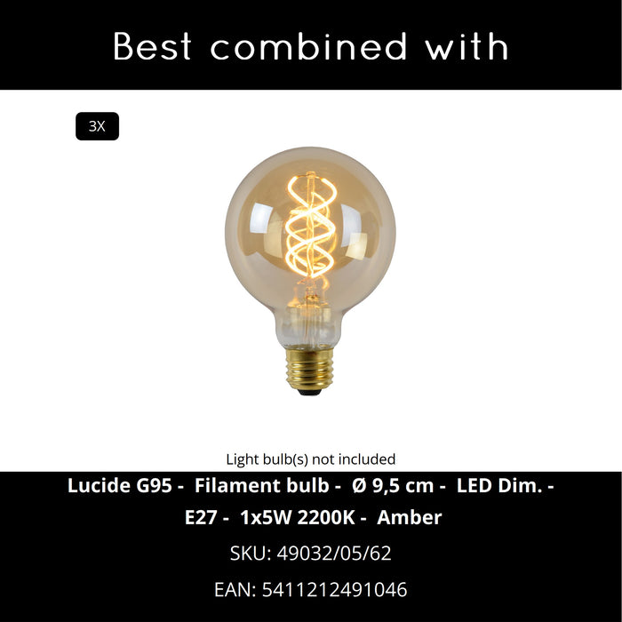 Lucide TANSELLE Hanglamp - Multicolor