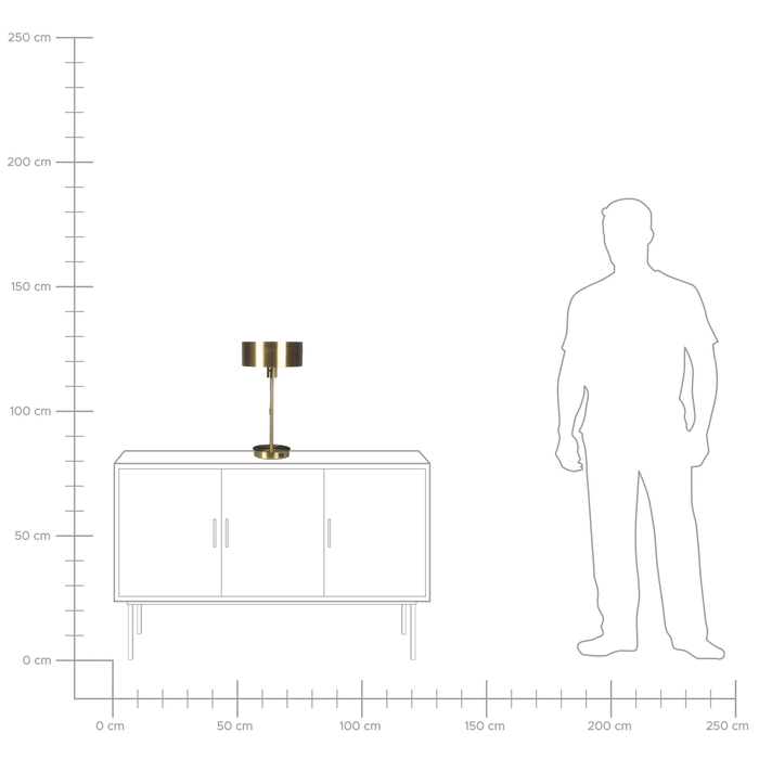 Beliani - ARIPO - Tafellamp - Goud - IJzer