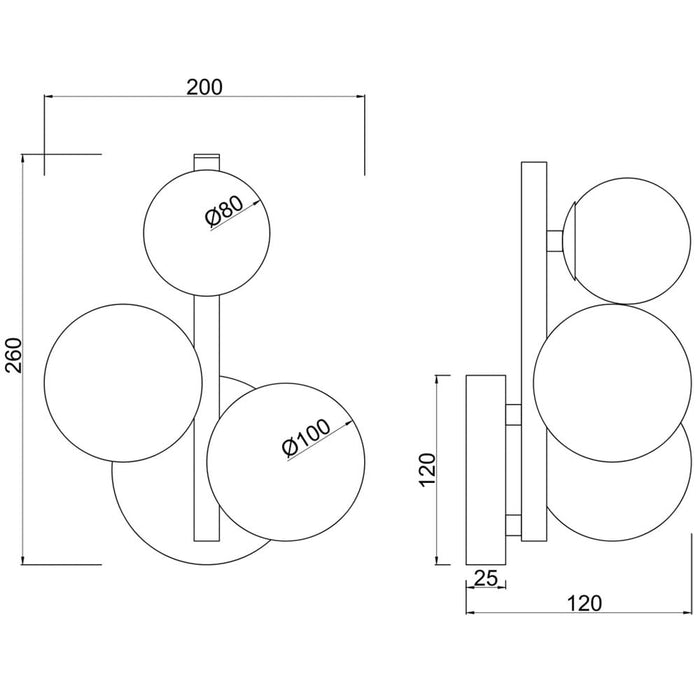 Maytoni - Wandlamp Dallas Amber 20 cm  .