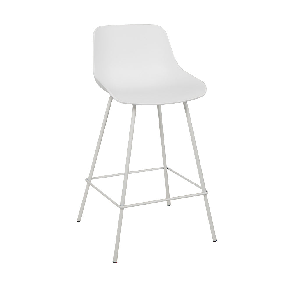 Bronx71 Scandinavische barkruk Dani wit 65 cm