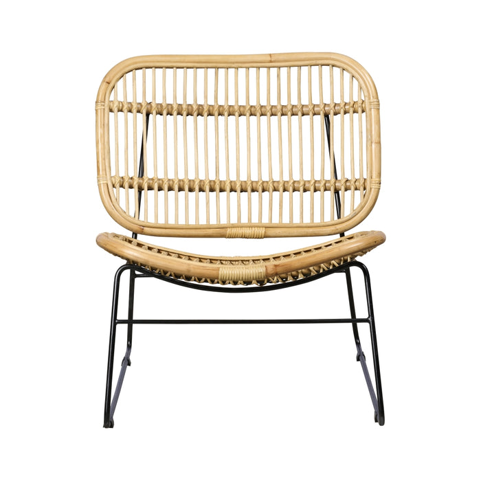 Woonexpress Fauteuil Negara - Beige - Rotan - 65x71x70cm (BxHxD)