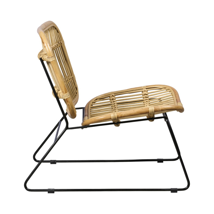 Woonexpress Fauteuil Negara - Beige - Rotan - 65x71x70cm (BxHxD)