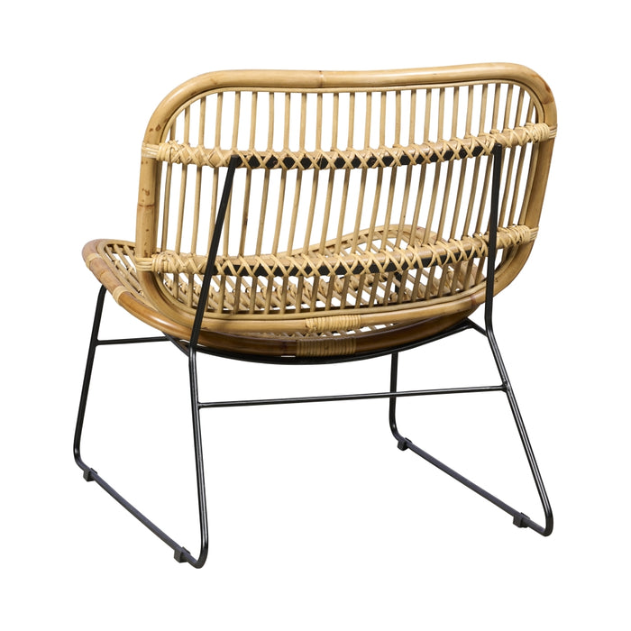 Woonexpress Fauteuil Negara - Beige - Rotan - 65x71x70cm (BxHxD)