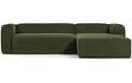 Kave Home Blok Chaise Longue Rechts - Donkergroen - Rib