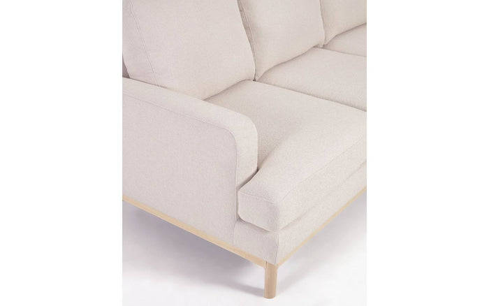Kave Home Mihaela 3-Zitsbank - Wit