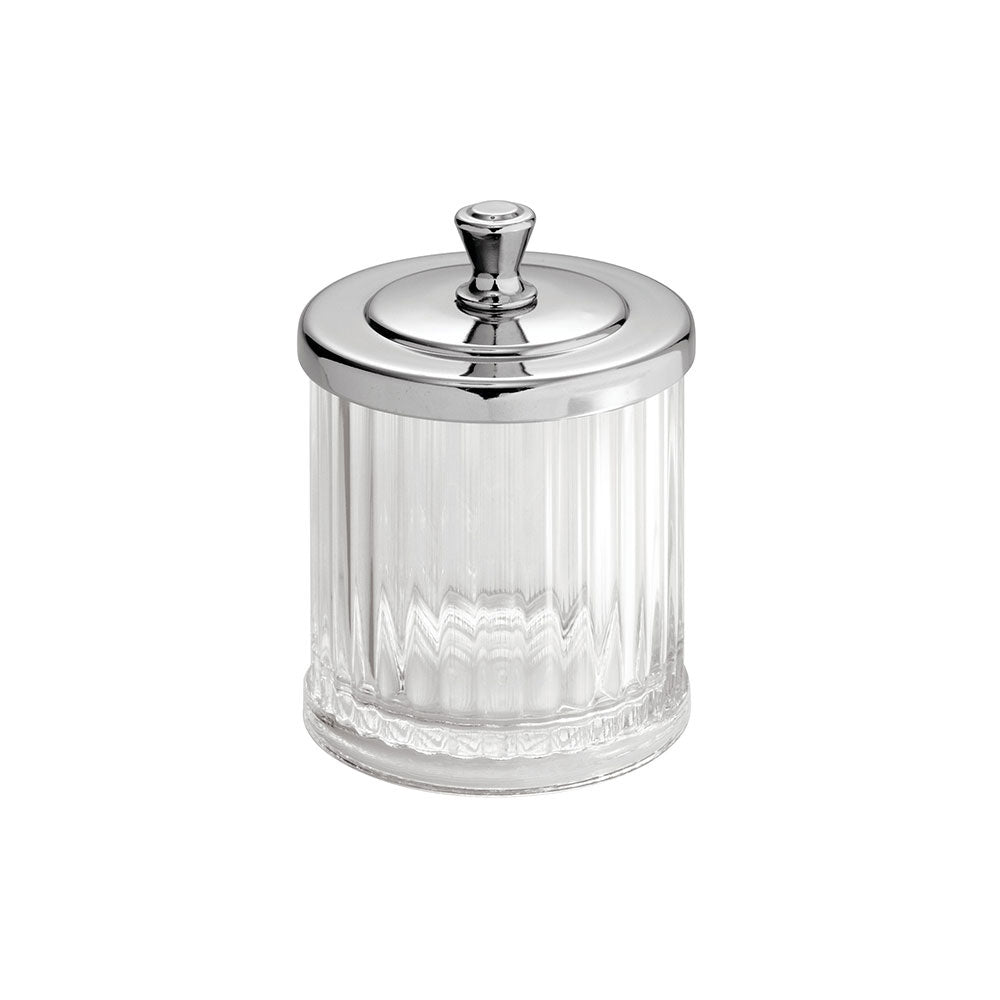 Wattenschijfjeshouder, Wattenstaafjeshouder, Transparant, Kunststof, 1