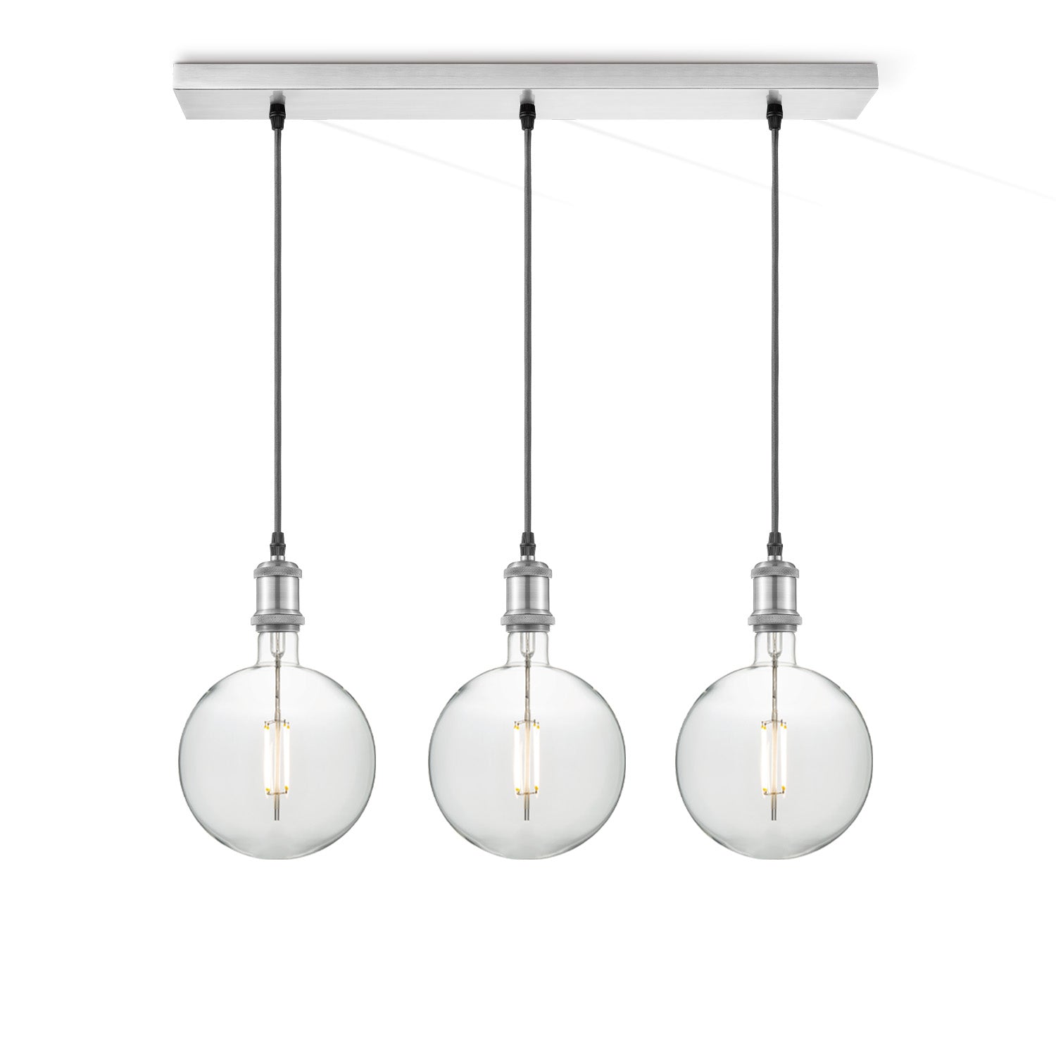 Home Sweet Home hanglamp chroom vintage Globe 3L G125 dimbaar helder