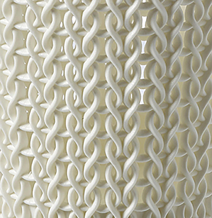 Curver Knit Wasmand met deksel - 57L - 2 stuks - Wit