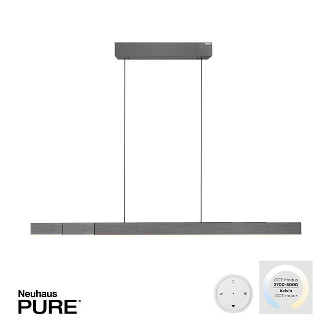 Neuhaus PURE® Hanglamp PURE MOTO-RISE e-Slide & e-Lift  Grey LED incl.