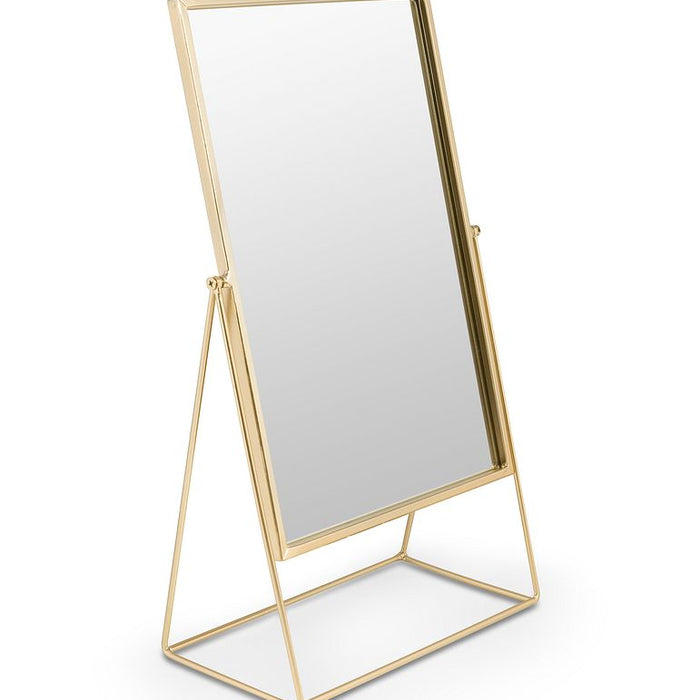 vtwonen Rectangular Spiegel H 26,5 x B 14 cm - Goud
