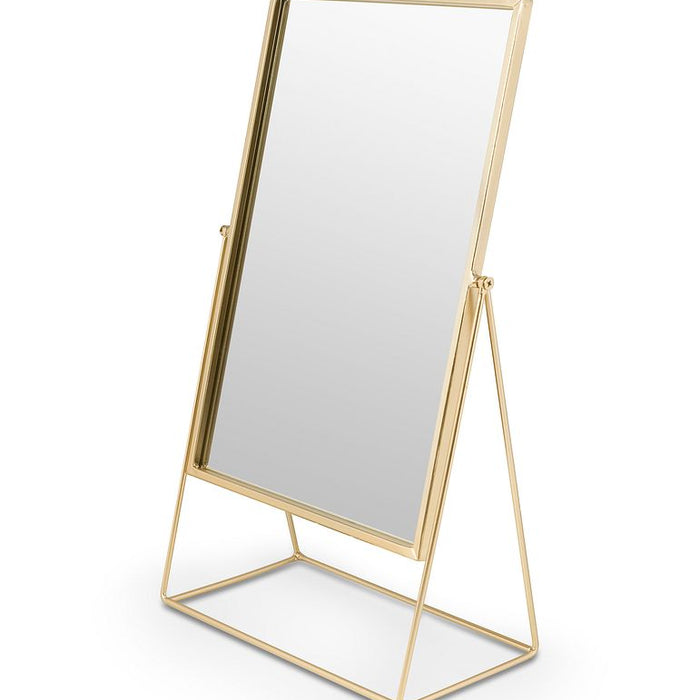 vtwonen Rectangular Spiegel H 26,5 x B 14 cm - Goud