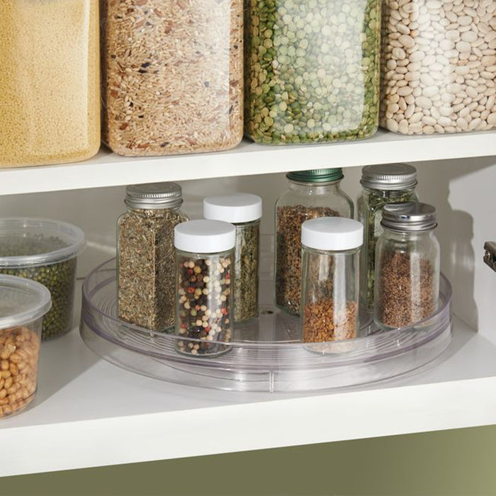 iDesign - Lazy Susan Draaiplateau, 22.9 cm, Kunststof, Transparant - i