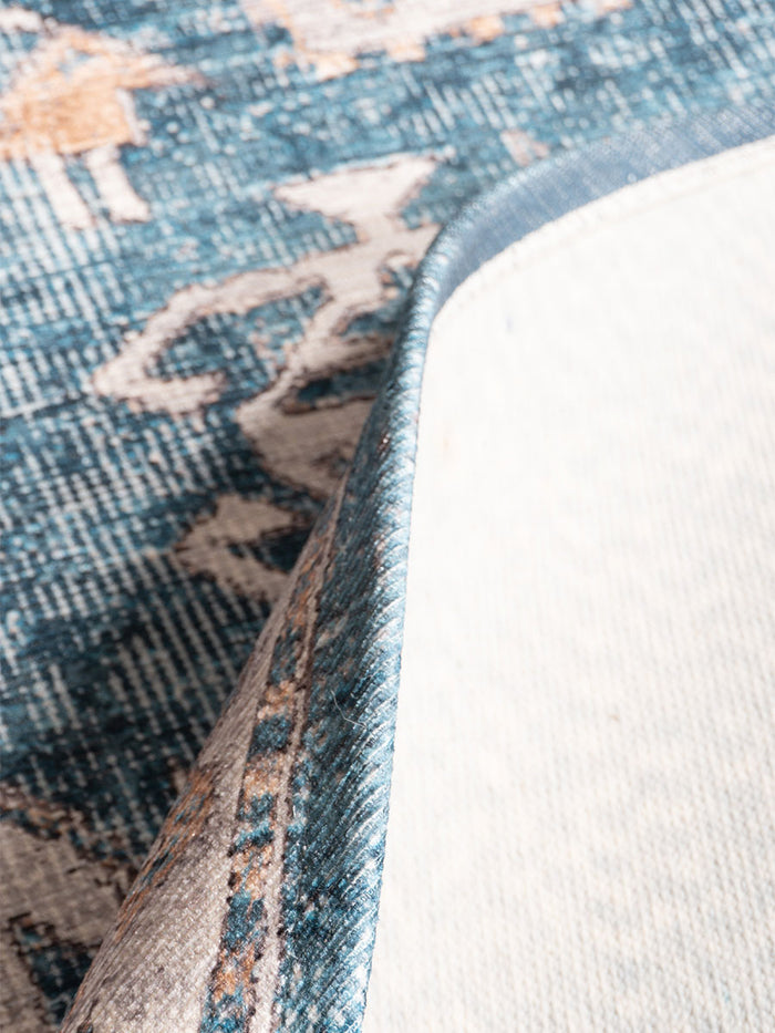 Veer Carpets - Vloerkleed Laria Blue 4 - Ovaal 200 x 290 cm