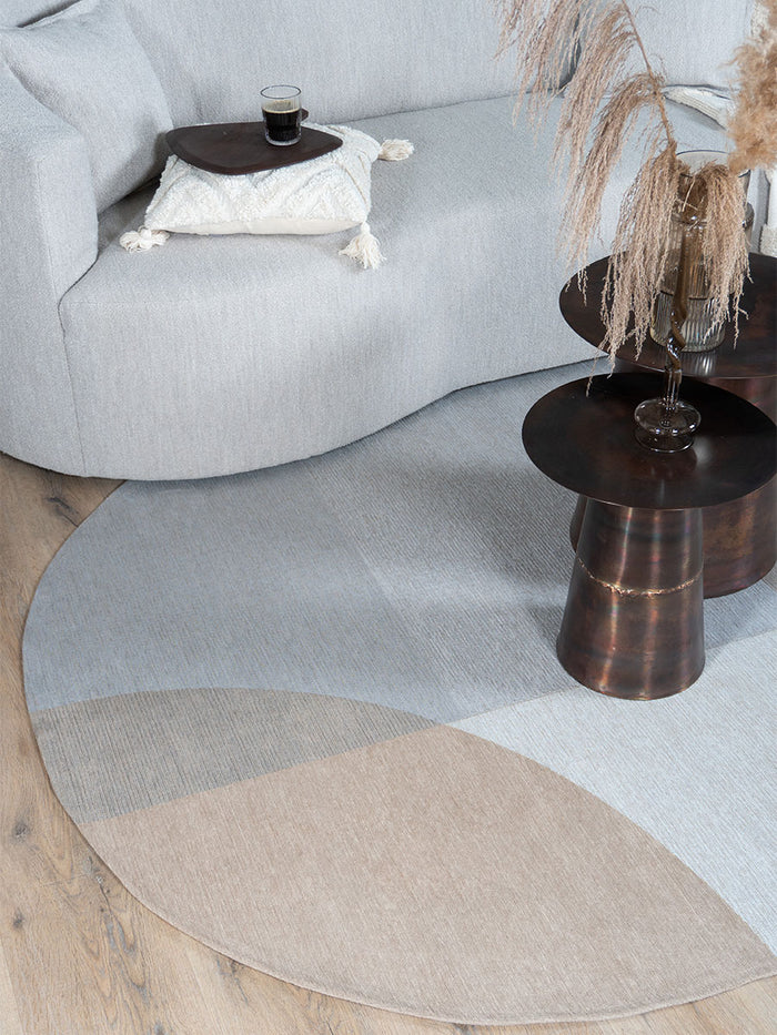 Veer Carpets - Vloerkleed Eli Beige - Ovaal 160 x 230 cm