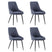 Furnihaus Eetkamerstoel Oscar Boucle Blauw Set van 4
