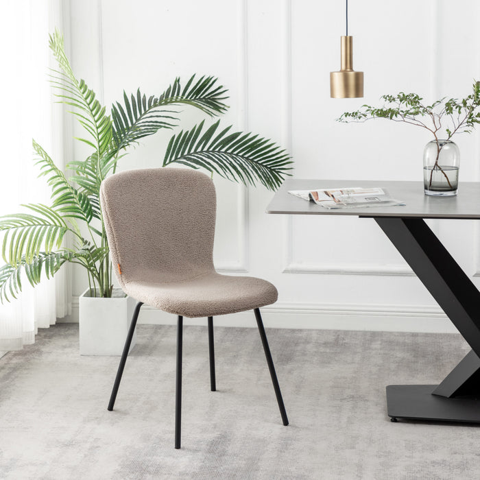 Furnihaus Eetkamerstoel Luca Teddy Taupe Set van 2