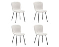 Furnihaus Eetkamerstoelen Set van 4 - Luca - Teddy - Creme